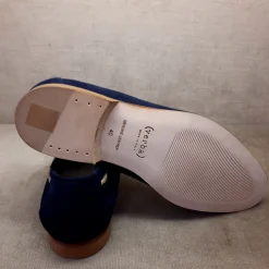 Scarpe di Maremma Mocassino Scamosciato Blu*Uomo Mocassini