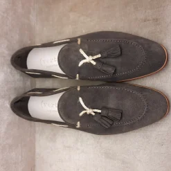 Scarpe di Maremma Mocassino Scamosciato Marrone*Uomo Mocassini