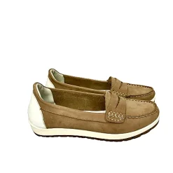 Scarpe di Maremma Mocassino Tortora/Bianco*Donna Mocassini