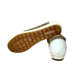 Scarpe di Maremma Mocassino Tortora/Bianco*Donna Mocassini