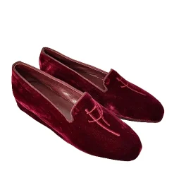 Scarpe di Maremma Pantofola In Velluto Bordeaux*Donna Ciabatte & Pantofole