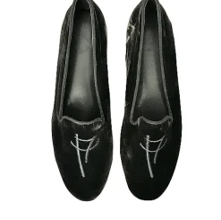 Scarpe di Maremma Pantofola In Velluto Grigio Antracite*Donna Ciabatte & Pantofole