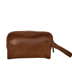 Scarpe di Maremma Pochette / Trousse In Pelle Color Cuoio Piccola* Borse Viaggio