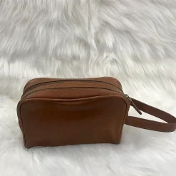 Scarpe di Maremma Pochette / Trousse In Pelle Color Cuoio Piccola* Borse Viaggio