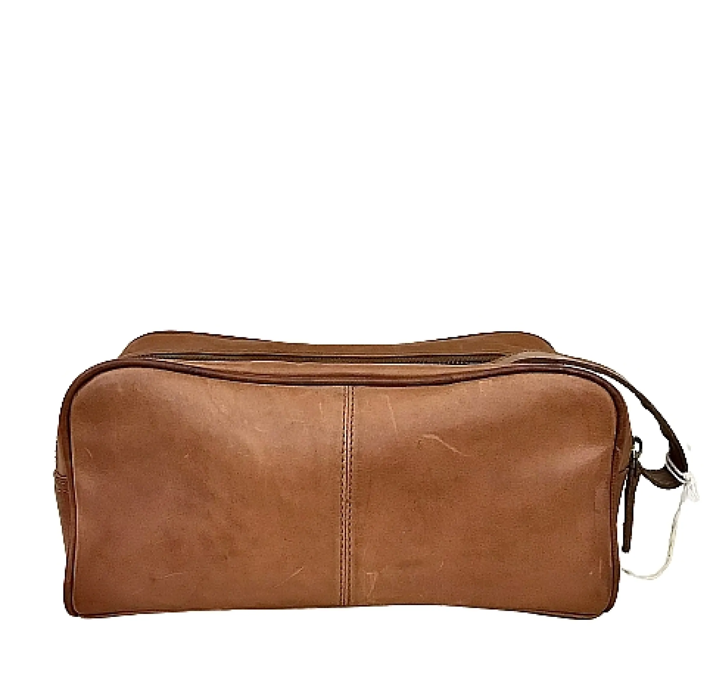 Scarpe di Maremma Pochette / Trousse In Pelle Color Cuoio Grande* Borse Viaggio