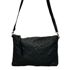 Scarpe di Maremma Pochette In Pelle Intrecciata Con Cinturino E Tracolla Big*Donna Borse Morbide