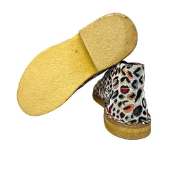 Scarpe di Maremma Polacchina Artigianale Animalier* Tela Colorata