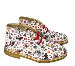 Scarpe di Maremma Polacchina Artigianale Animaletti* Tela Colorata