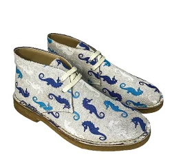 Scarpe di Maremma Polacchina Artigianale Cavallucci* Tela Colorata