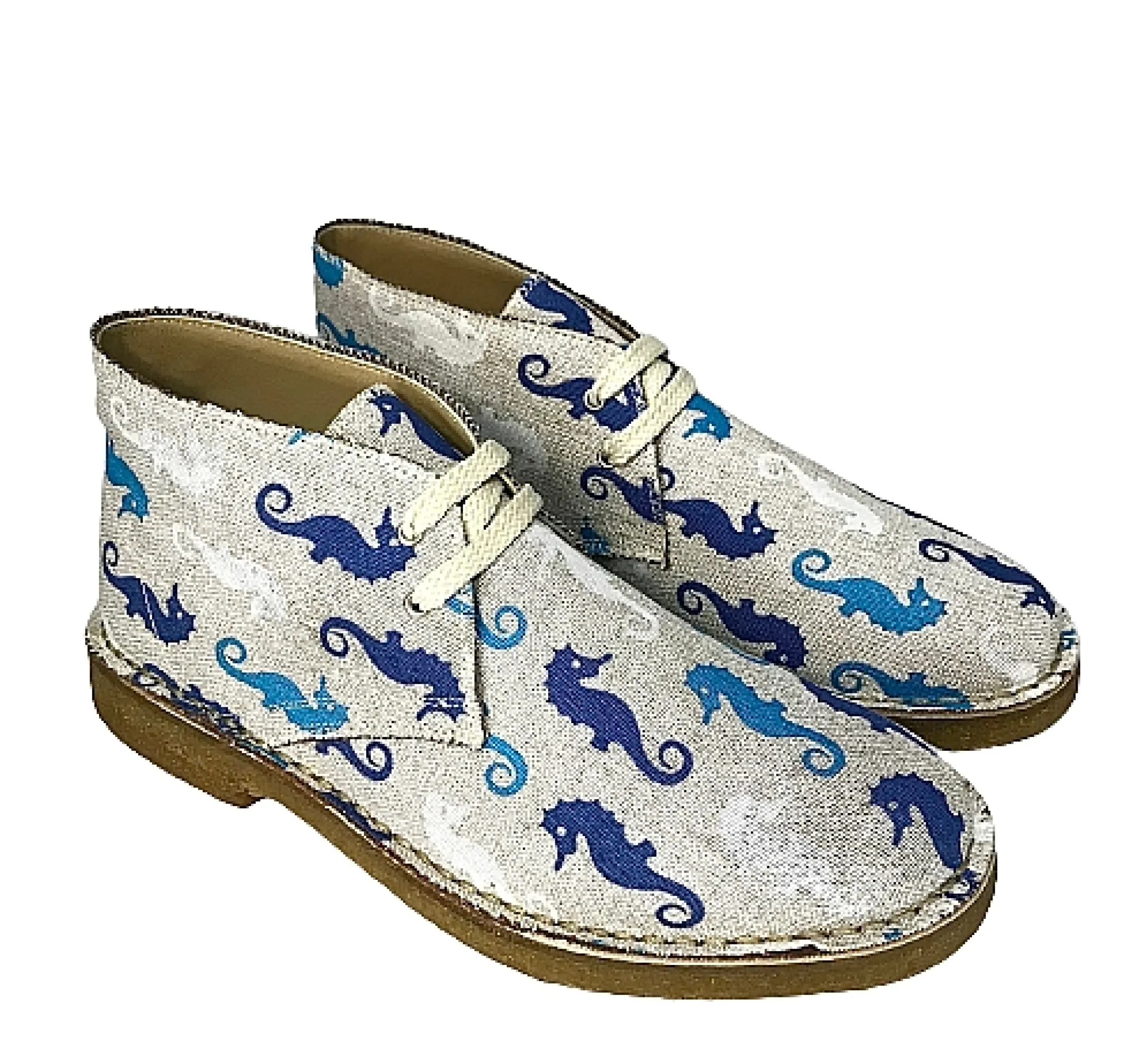 Scarpe di Maremma Polacchina Artigianale Cavallucci* Tela Colorata