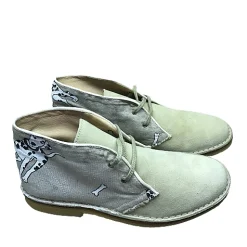 Scarpe di Maremma Polacchina Artigianale Cani / Camoscio Sabbia* Tela Colorata
