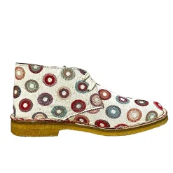 Scarpe di Maremma Polacchina Artigianale Cerchi* Tela Colorata