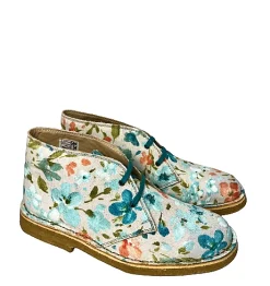 Scarpe di Maremma Polacchina Artigianale Fiori* Tela Colorata