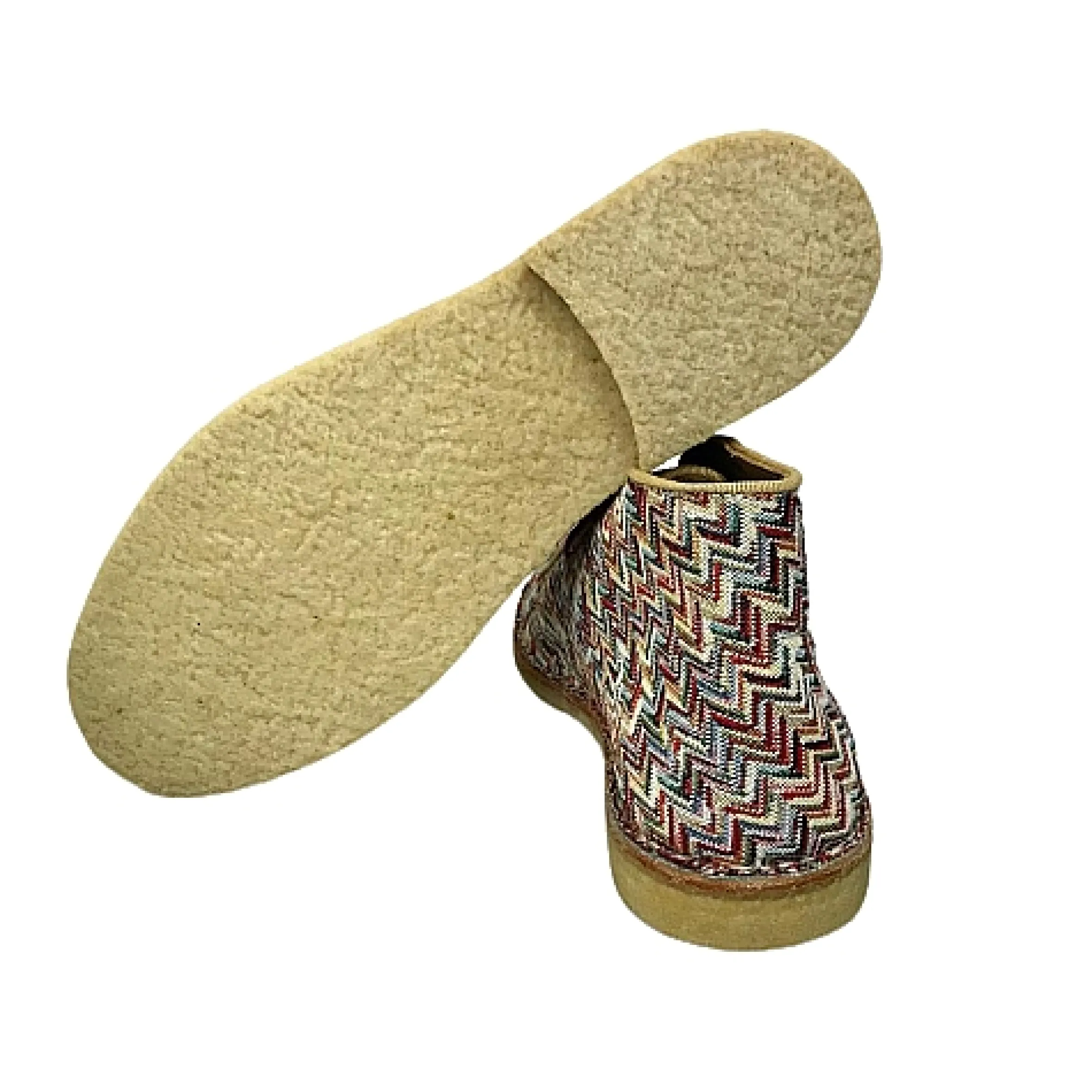 Scarpe di Maremma Polacchina Artigianale Freccia* Tela Colorata
