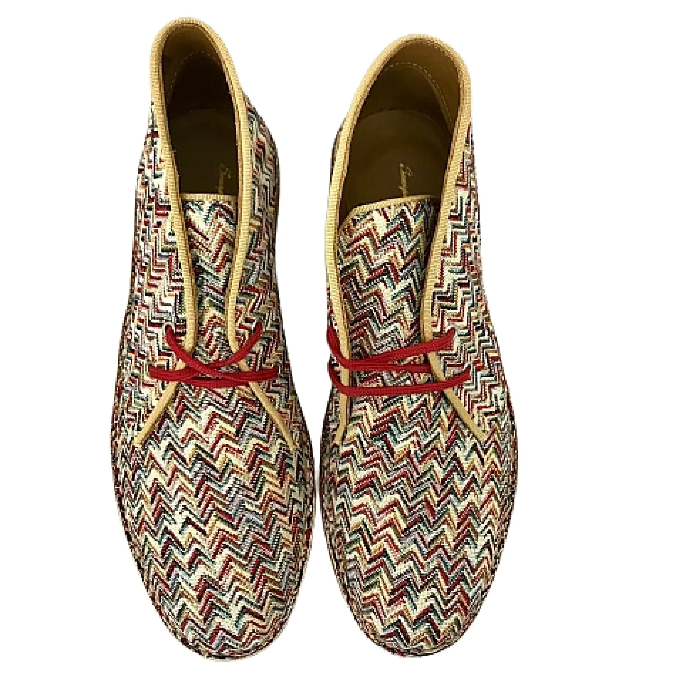 Scarpe di Maremma Polacchina Artigianale Freccia* Tela Colorata