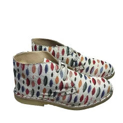 Scarpe di Maremma Polacchina Artigianale Gocce* Tela Colorata
