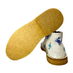 Scarpe di Maremma Polacchina Artigianale Granchi* Tela Colorata