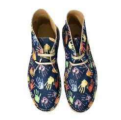 Scarpe di Maremma Polacchina Artigianale Mani* Tela Colorata