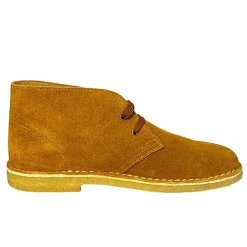 Scarpe di Maremma Polacchina Artigianale Miele Interno In Pelle* Monocolore Camoscio