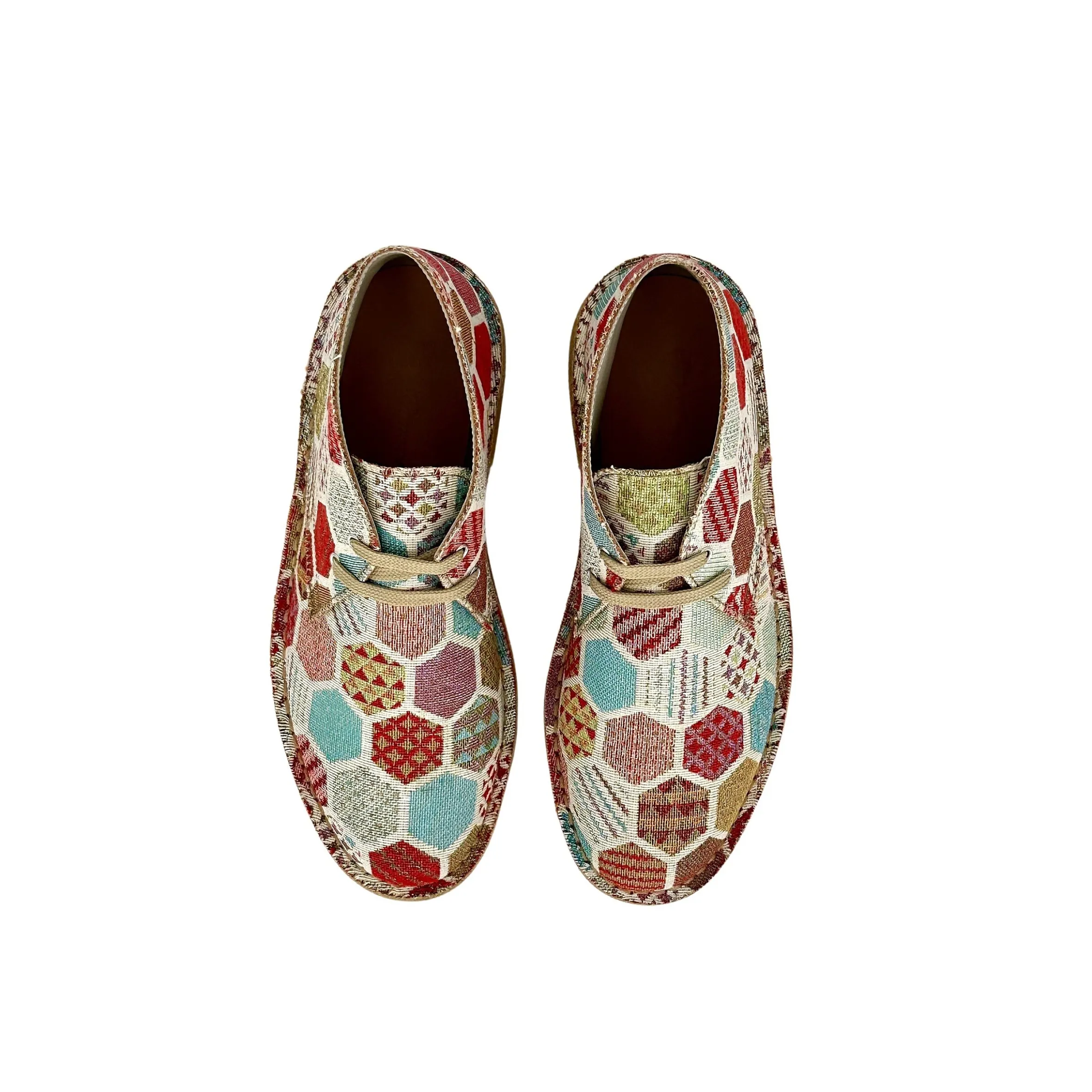Scarpe di Maremma Polacchina Artigianale Multi* Tela Colorata