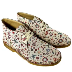 Scarpe di Maremma Polacchina Artigianale Simbolini* Tela Colorata