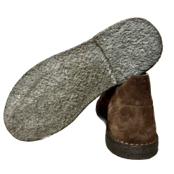 Scarpe di Maremma Polacchina Artigianale Testa Di Moro Interno In Pelle* Monocolore Camoscio