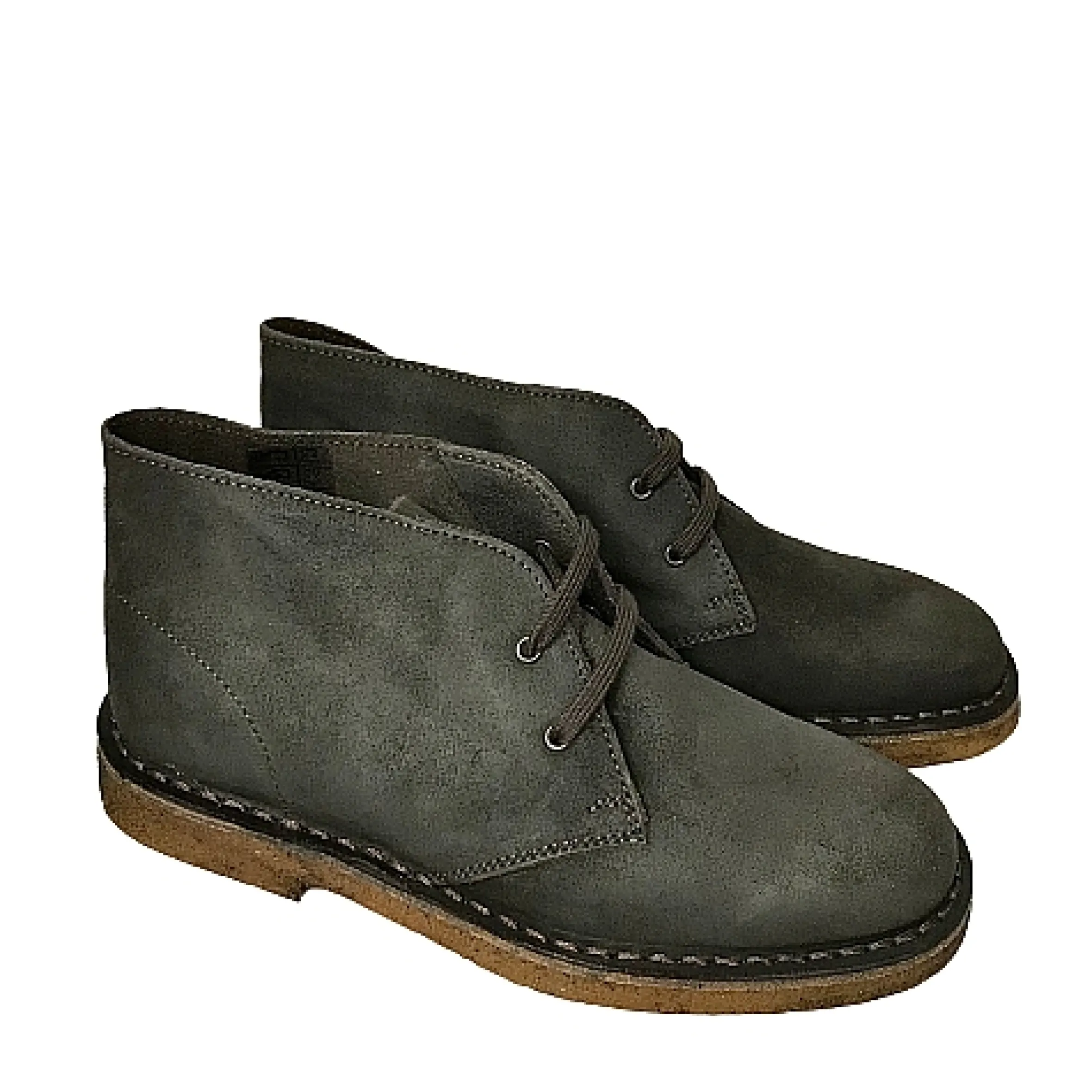 Scarpe di Maremma Polacchina Artigianale Testa Di Moro* Monocolore Camoscio