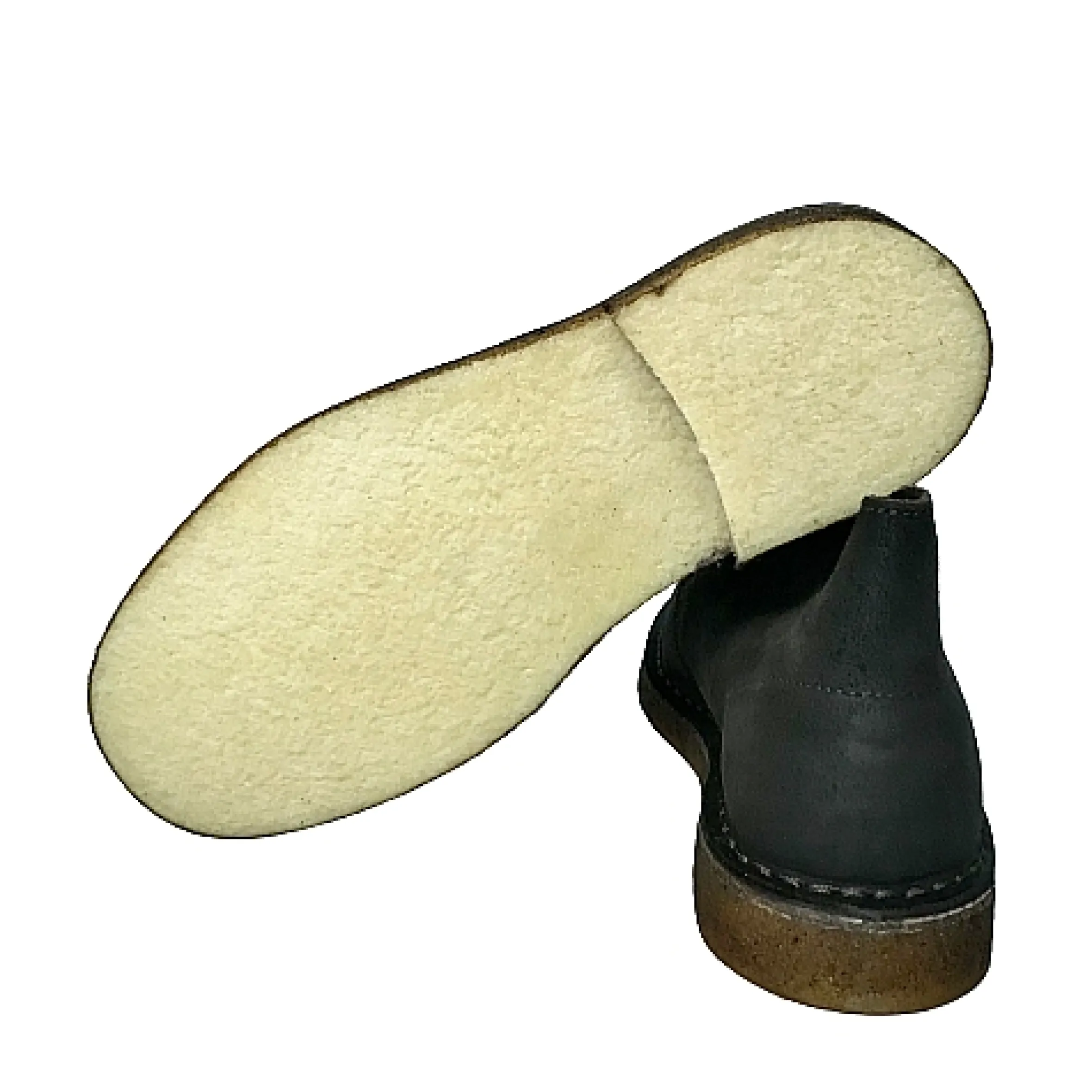 Scarpe di Maremma Polacchina Artigianale Testa Di Moro* Monocolore Camoscio