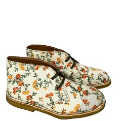Scarpe di Maremma Polacchina Fiorellini* Tela Colorata