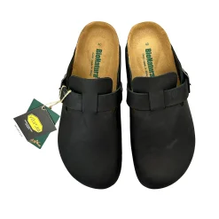 Scarpe di Maremma Sabot In Pelle Oliata Bionatura Nero Vibram*Uomo Sandali & Ciabatte