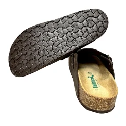 Scarpe di Maremma Sabot In Pelle Oliata Bionatura Testa Di Moro Vibram*Uomo Sandali & Ciabatte