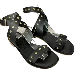 Scarpe di Maremma Sandalo Allacciato Alla Caviglia Nero*Donna Sandali & Ciabatte