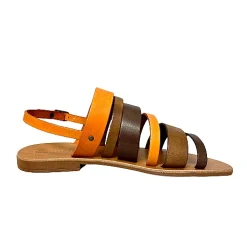 Scarpe di Maremma Sandalo Artigianale Multicolore Marrone*Donna Sandali & Ciabatte