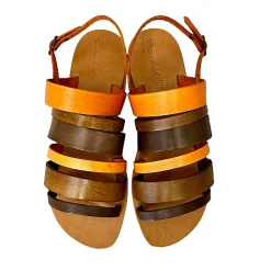 Scarpe di Maremma Sandalo Artigianale Multicolore Marrone*Donna Sandali & Ciabatte