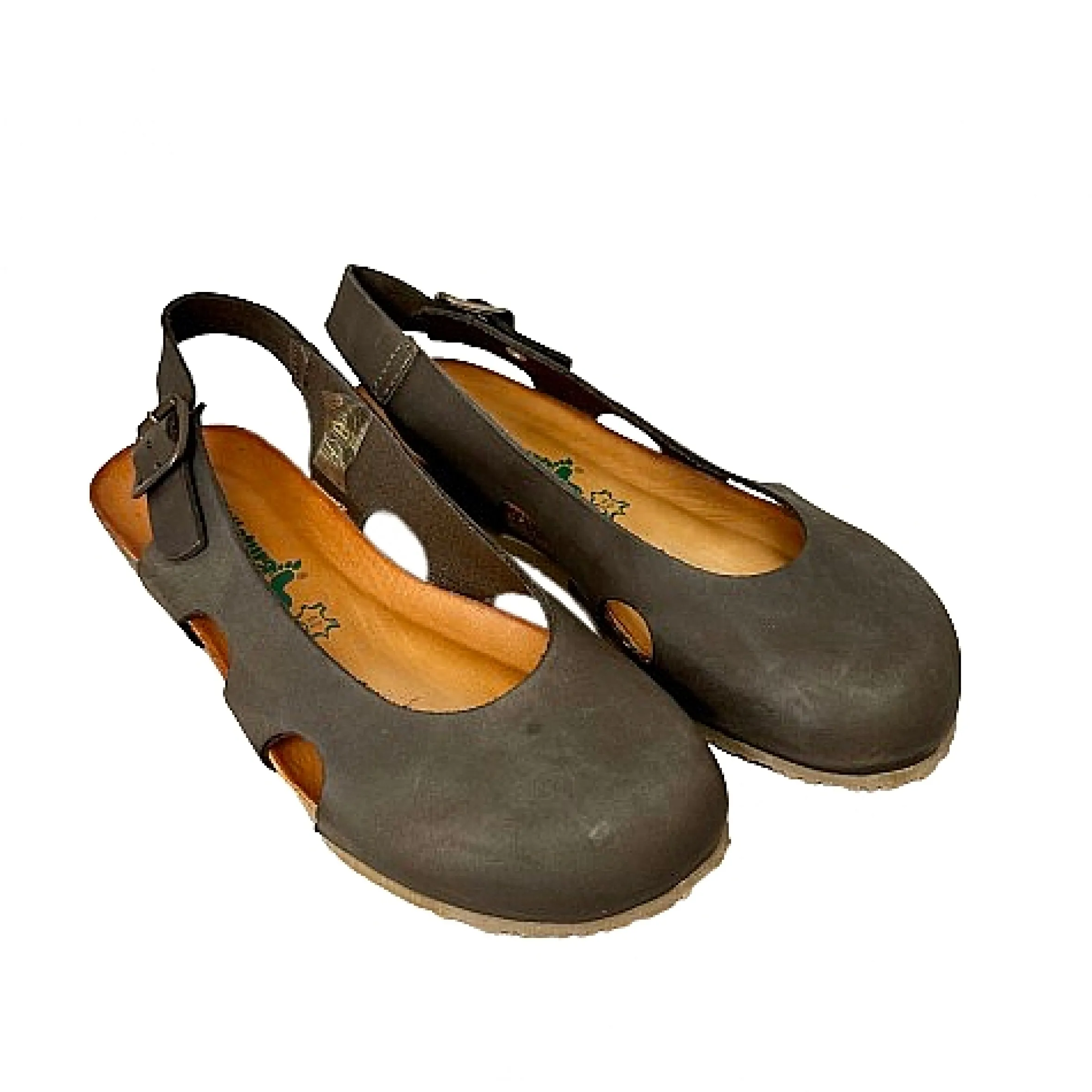 Scarpe di Maremma Sandalo Bionatura Chiuso In Punta In Pelle Oleata Testa Di Moro*Donna Sandali & Ciabatte