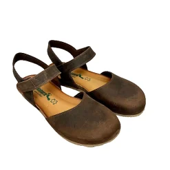Scarpe di Maremma Sandalo Bionatura Chiuso In Punta In Pelle Oleata Testa Di Moro*Donna Sandali & Ciabatte