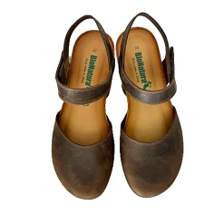 Scarpe di Maremma Sandalo Bionatura Chiuso In Punta In Pelle Oleata Testa Di Moro*Donna Sandali & Ciabatte