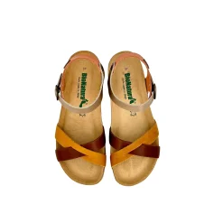 Scarpe di Maremma Sandalo Bionatura In Pelle Fregene Ocra, Marrone, Taupe E Arancio*Donna Sandali & Ciabatte