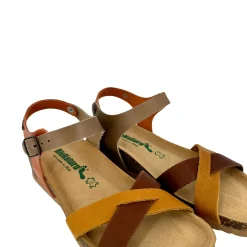 Scarpe di Maremma Sandalo Bionatura In Pelle Fregene Ocra, Marrone, Taupe E Arancio*Donna Sandali & Ciabatte