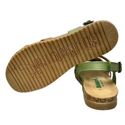 Scarpe di Maremma Sandalo Bionatura In Pelle Verde, Giallo, Marrone*Donna Sandali & Ciabatte