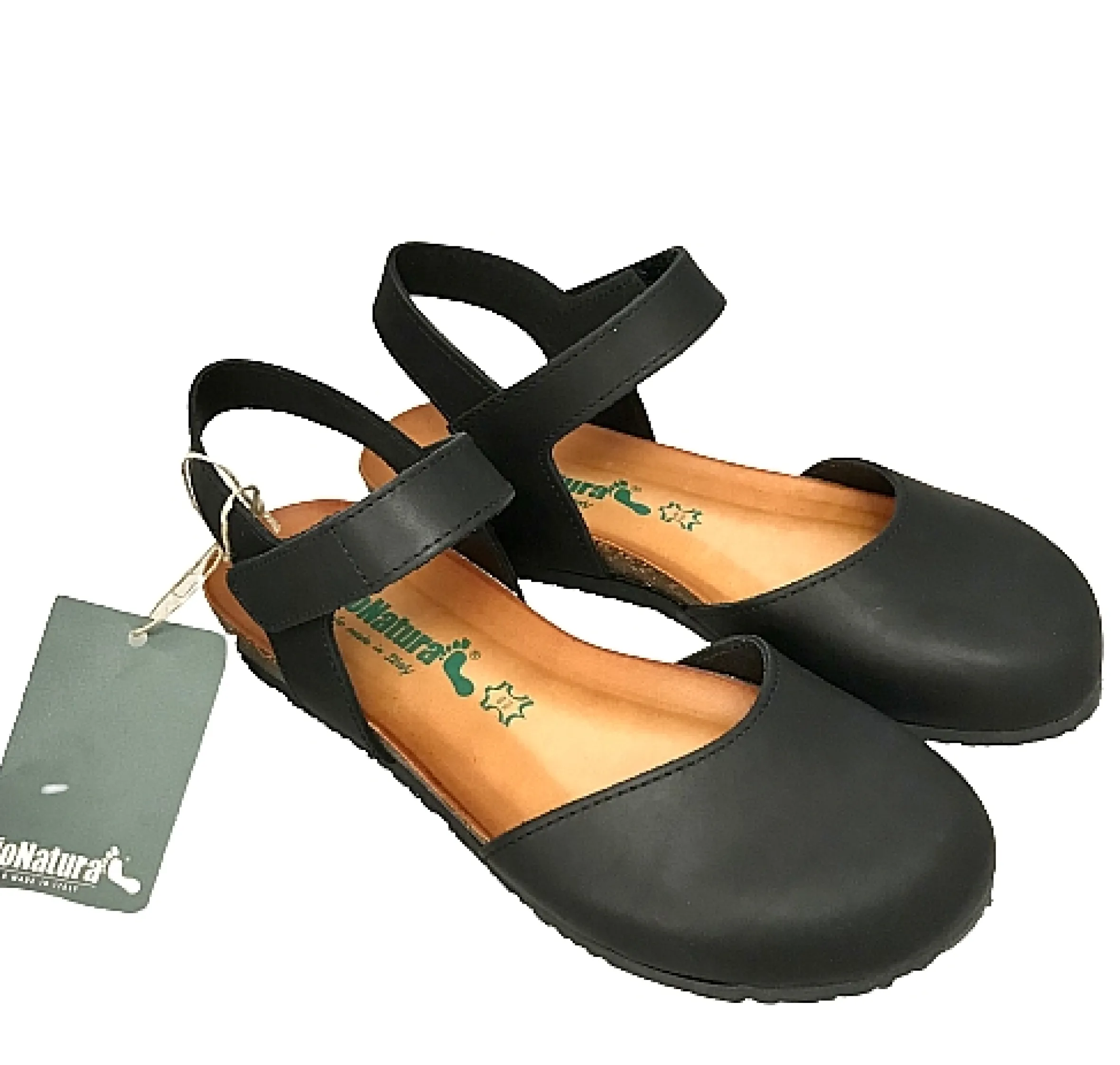 Scarpe di Maremma Sandalo Bionatura Nero Chiuso In Punta In Pelle*Donna Sandali & Ciabatte