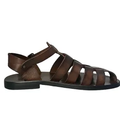 Scarpe di Maremma Sandalo Chiuso In Pelle Testa Di Moro Mod. M5047*Uomo Sandali & Ciabatte