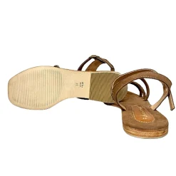 Scarpe di Maremma Sandalo Gioiello In Camoscio Cuoio*Donna Sandali & Ciabatte