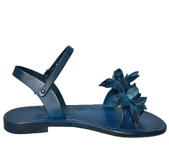 Scarpe di Maremma Sandalo In Pelle Blu Mod. Fiorenza*Donna Sandali & Ciabatte