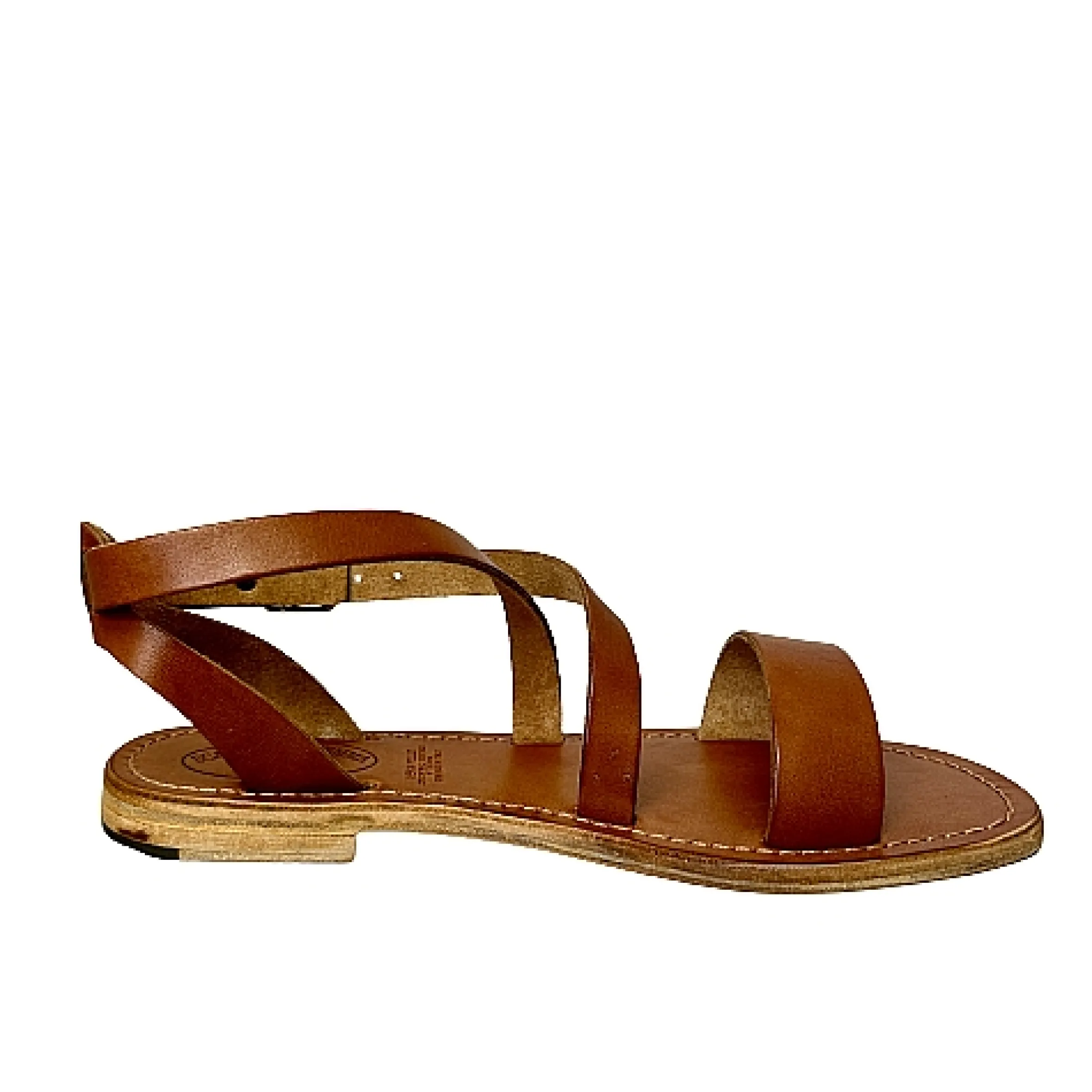 Scarpe di Maremma Sandalo In Pelle Cuoio Bruciato Mod. 6807*Donna Sandali & Ciabatte