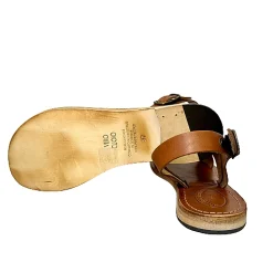 Scarpe di Maremma Sandalo In Pelle Cuoio Bruciato Mod. 9901*Donna Sandali & Ciabatte