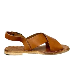 Scarpe di Maremma Sandalo In Pelle Cuoio Bruciato Mod. 9901*Donna Sandali & Ciabatte