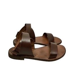 Scarpe di Maremma Sandalo In Pelle Marrone Mod. 9912*Donna Sandali & Ciabatte