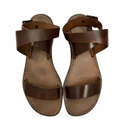 Scarpe di Maremma Sandalo In Pelle Marrone Mod. 9912*Donna Sandali & Ciabatte