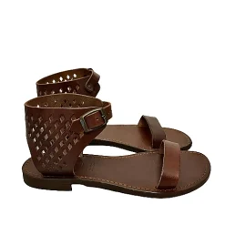 Scarpe di Maremma Sandalo In Pelle Marrone Mod. 9913*Donna Sandali & Ciabatte